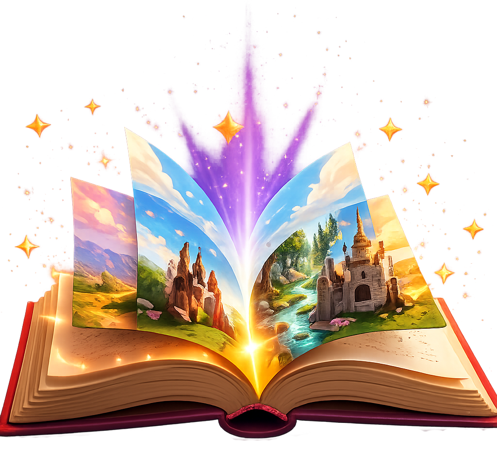 Open magic storybook